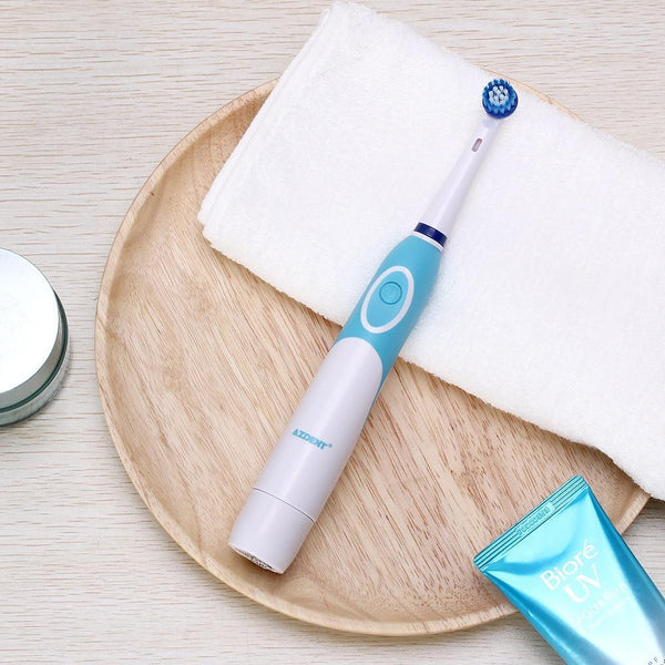 Modern  Rotation Proffesional Electric Toothbrush with 4 & 8 Replacement Heads Deep Clean Battery Operated Tooth Brush Teeth Whitening Teethbrush For Adults