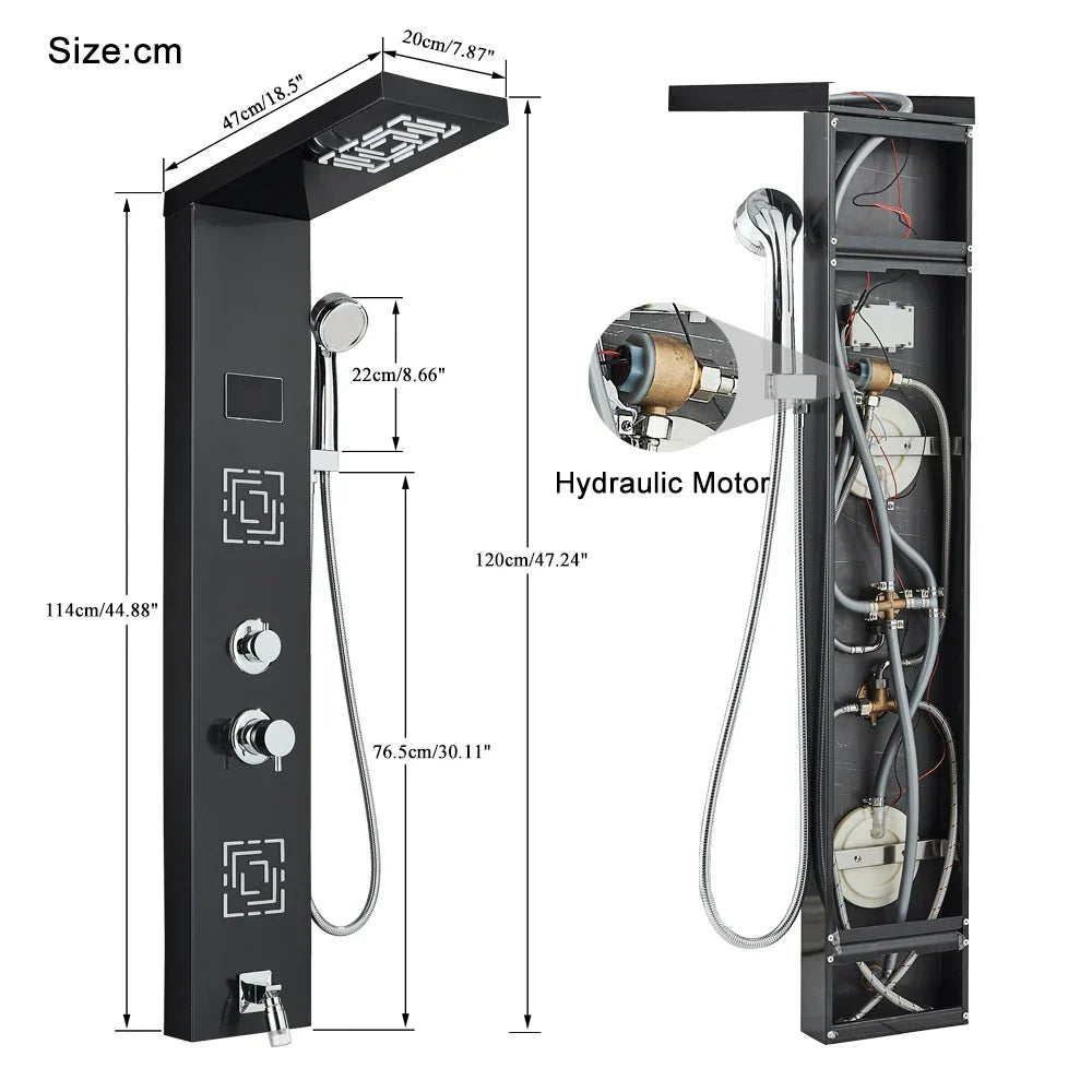 LED Rainfall Shower System