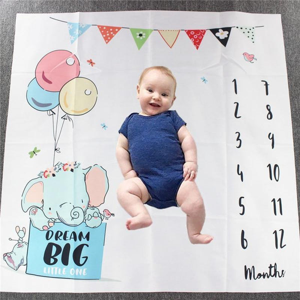 Newborn baby Monthly Growth  Blanket Photography Props Background Cloth For Baby