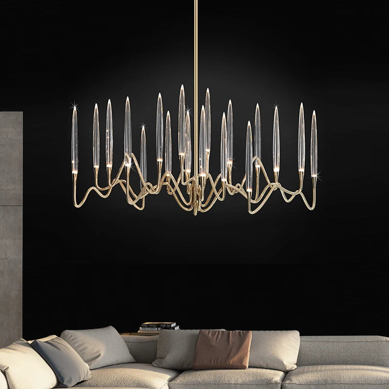 2024 Modern Luxury Light LED Crystal Chandelier Tree Branch Wedding Decoration Lamp For Dining Room Bedroom Winfordo IN STOCK