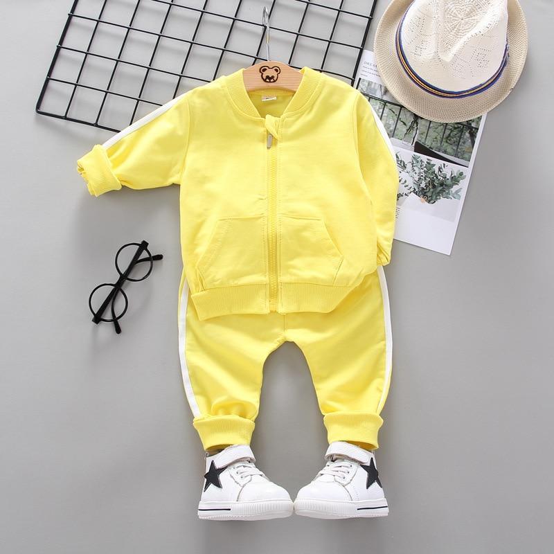 Baby Boys Costume Letter Tracksuit Tops Pants 2PCS Children Boy spring Outfits In Modern Sport Deisgn Made for Kids