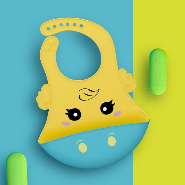 Adjustable Oil-proof  Food Grade Silicone Drool bib Soft And Comfortable Saliva Towel Lunch Baby Bib For Babies and Kids