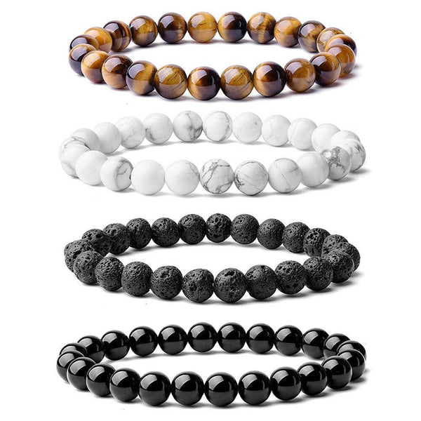Beaded Bracelet 8mm Natural Stone Beads
