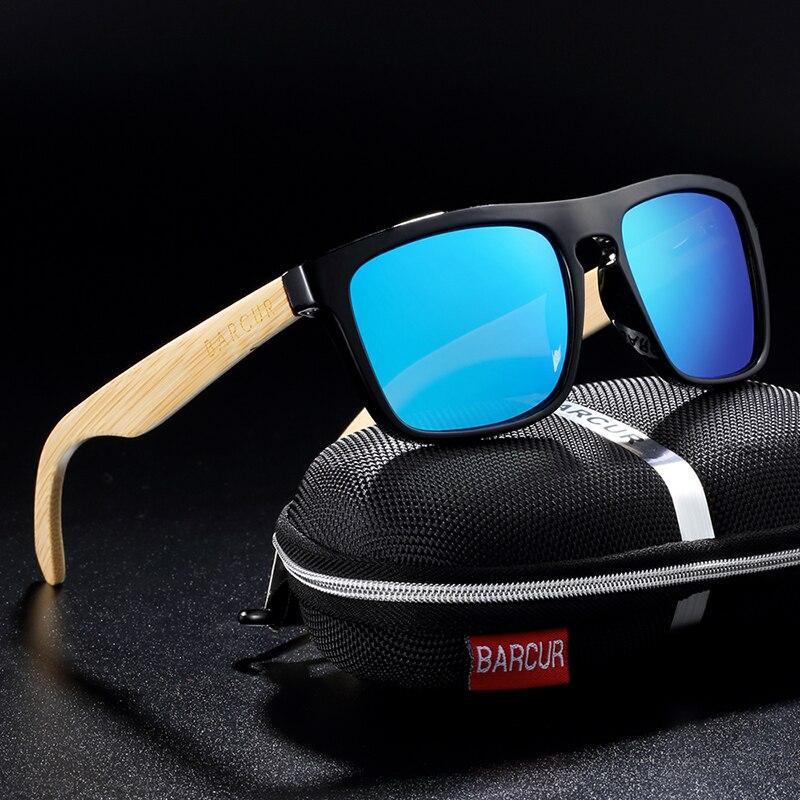Polarized Bamboo Elegant Wood Sunglasses for Men and Women in Famous Retro Classic Style  Design With UV400 Protection