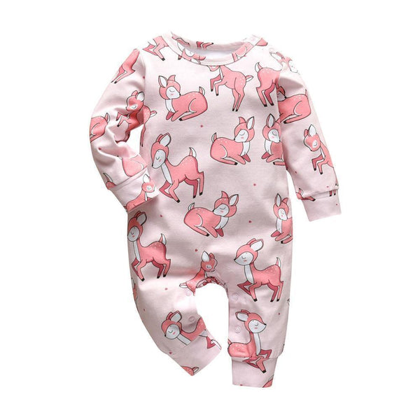 Newborn Baby Rompers Pajama Cotton Cute Letter I Love Daddy and Mummy Long Sleeve rompers Clothes For Baby Kids