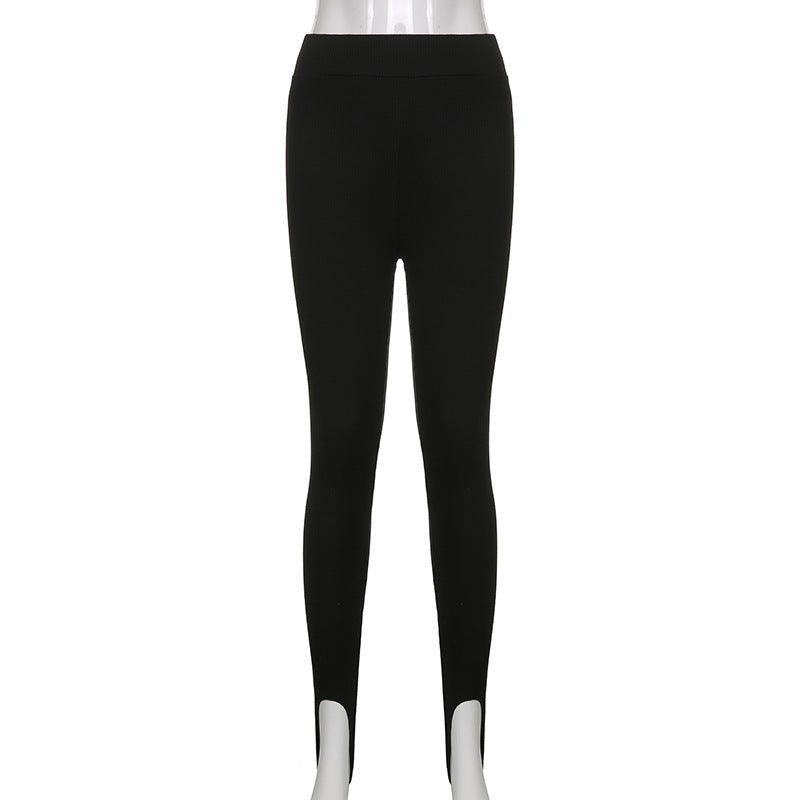 Elegant High Waist Cotton Fitness Basic Pants Casual Spring New Female Skinny Leggings Women Seamless Fitness Leggings Women Seamless Push Up Leggings Workout Pants Breathable Pants