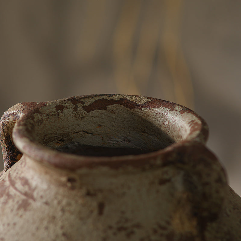 Antique-Style Rustic  Vase with Double Handles VagabondVintage