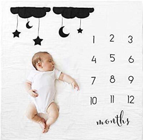 Newborn baby Monthly Growth  Blanket Photography Props Background Cloth For Baby