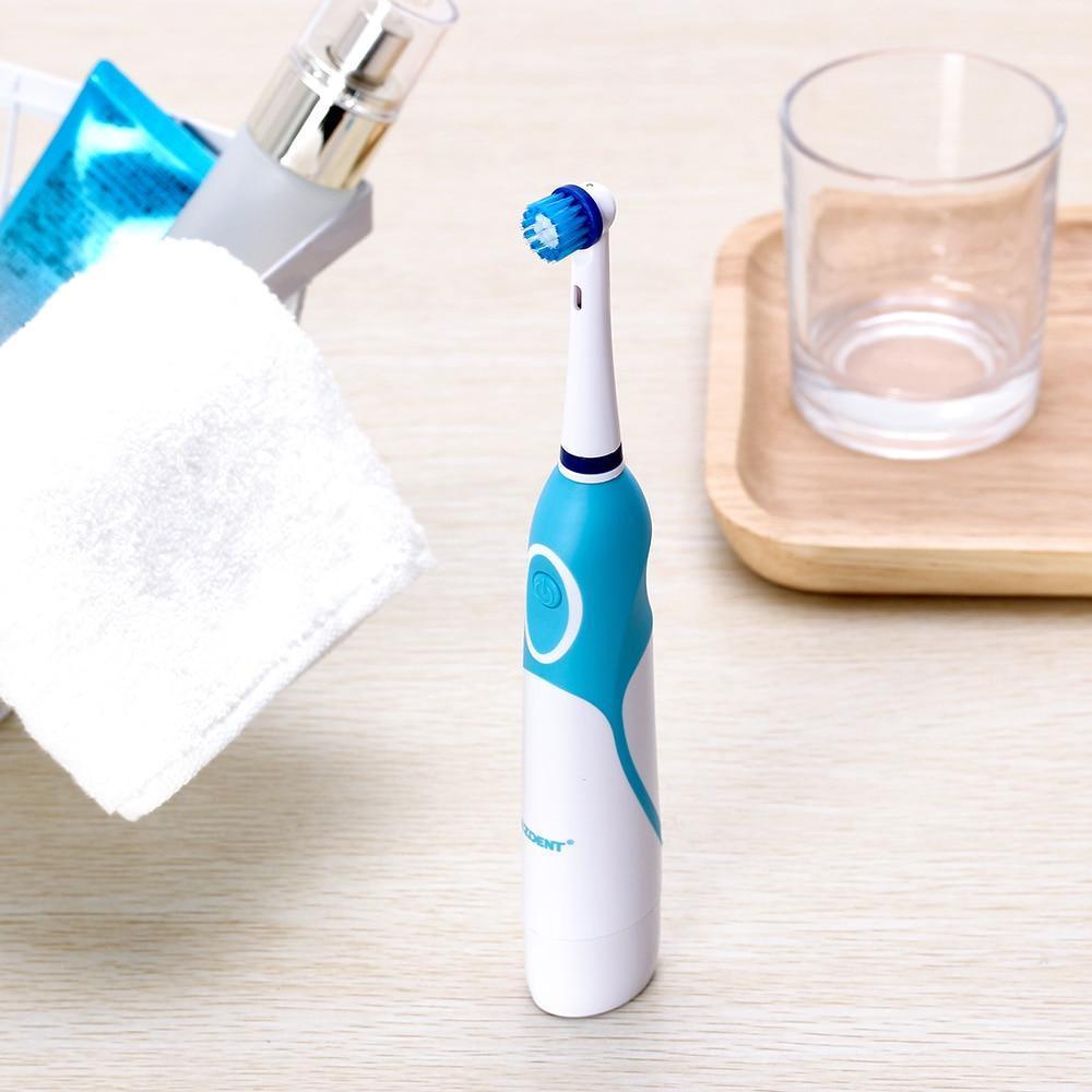 Modern  Rotation Proffesional Electric Toothbrush with 4 & 8 Replacement Heads Deep Clean Battery Operated Tooth Brush Teeth Whitening Teethbrush For Adults