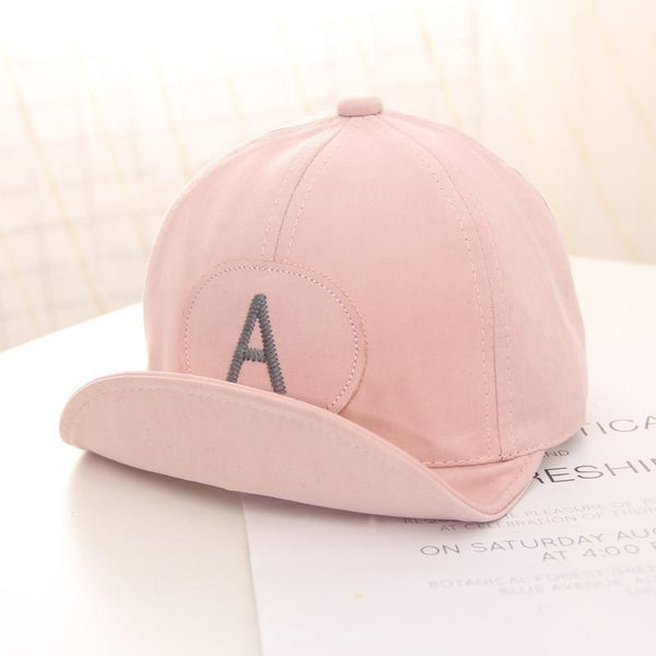 Cotton Baby Adjustable Letter Baseball Caps For Boys & Girl Hats Children Snapback Hip-Hop Sun Hat In Modern Style