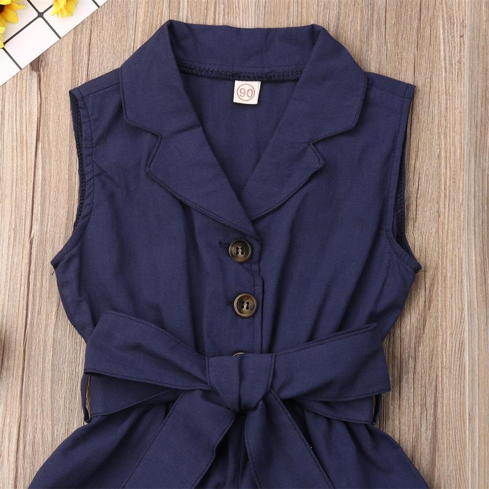 Luxury Elegant Summer Kids Girls Clothes Waistband Drawstring Romper Jumpsuit For Girls And Kids