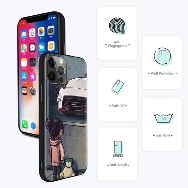 Best Phone Case For Iphone 14 11 13 12 Pro Max Mini X Xs Xr 6 6s 7 8 Plus Boy Sport Car Protective Flexible Soft Tpu Clear Phone Case