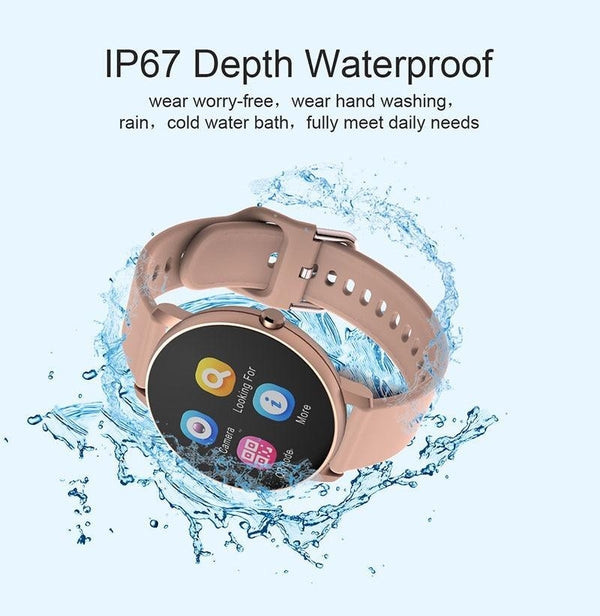 New Fashion Fitness Smart Sports Waterproof Watch For iOS/Android Sistems Smartwatch For Men and Women With Heart Rate Blood Pressure Tracker Modern Design