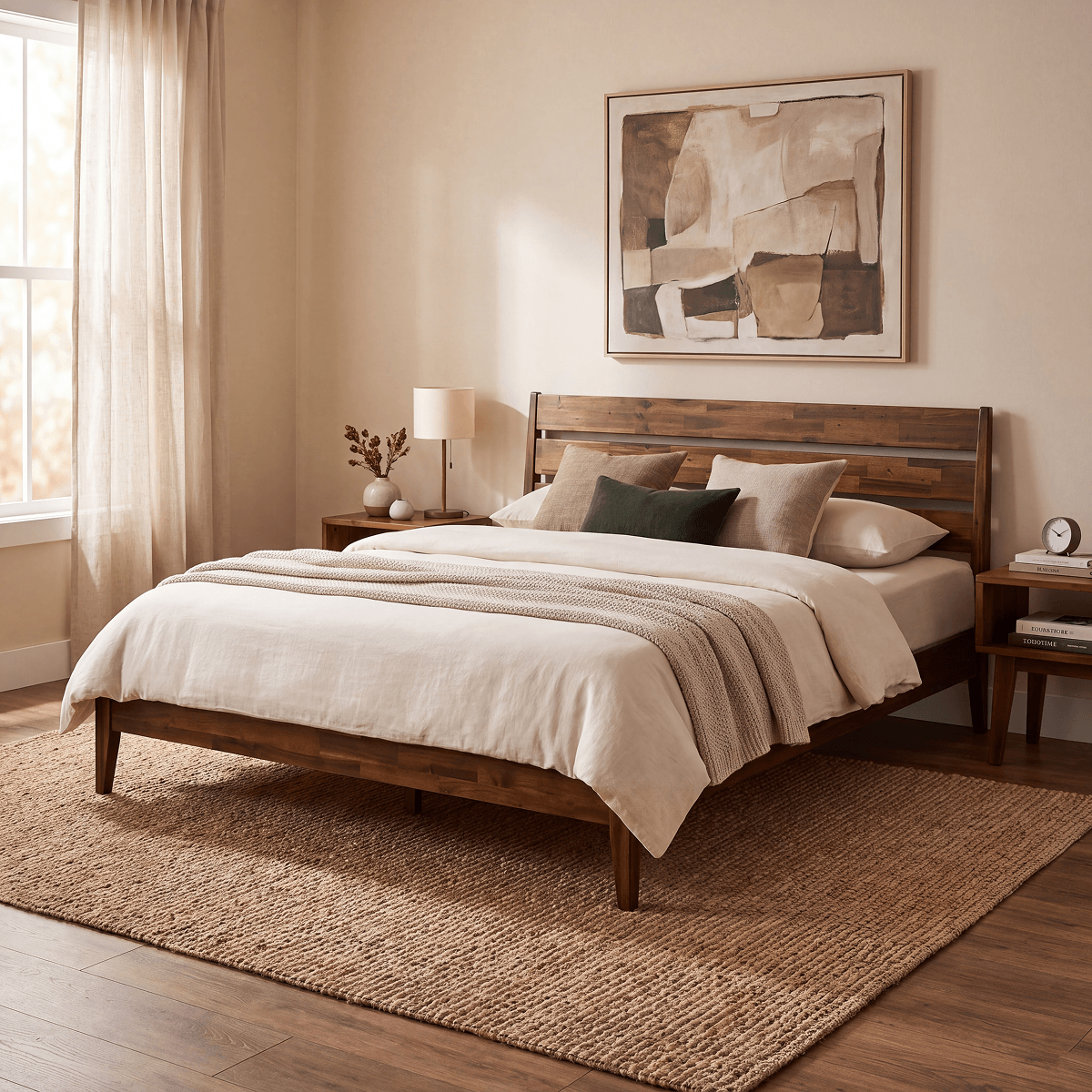 Emery Solid Wood Bed Frame