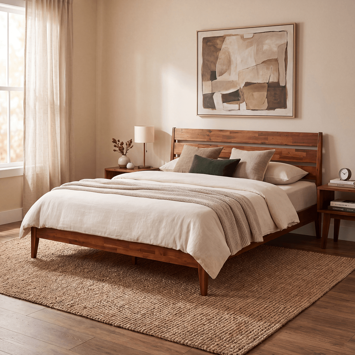 Emery Solid Wood Bed Frame