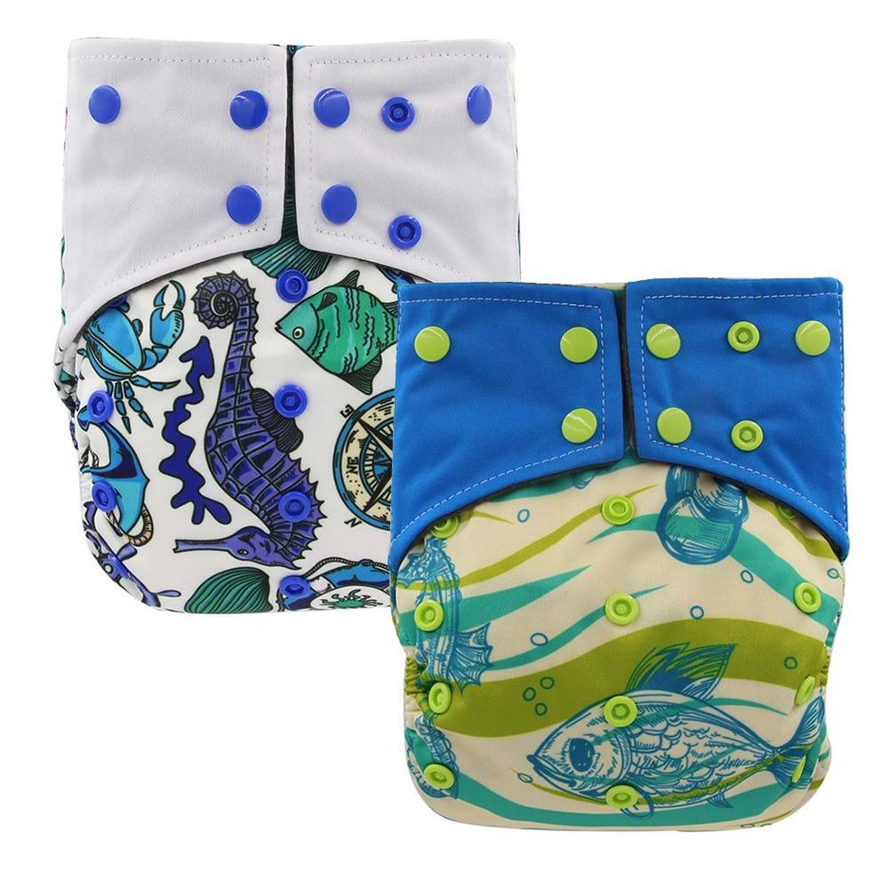 All-In-One  Cloth Diaper for Baby Bamboo Charcoal Eco-friendly Baby Cloth Diaper