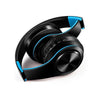 STEVVEX Bluetooth Headphones With Microphone Wireless Stereo Headset Music For Smart Phones mp3 sports - Black blue
