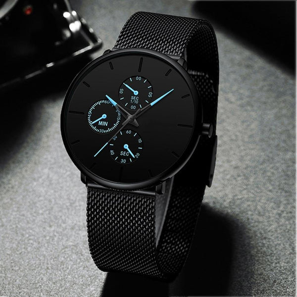Relogio Masculino Unisex  Woman and Men Quartz Watch In Casual Slim Mesh Style Designer Sport Watch