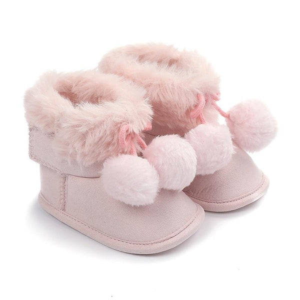 Cute Baby Infants Shoes Dot Knitting Boots Casual Non-slip Soft Soled Walking Shoes