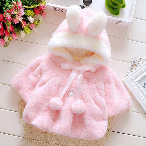 Baby Toddler Clothes Cute Fleece Fur Winter Warm Coat / Jacket for Kids Outerwear