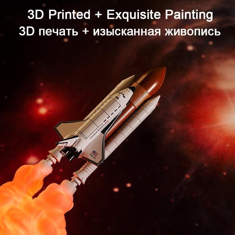 Kids Popular Space Shuttle Lamp and Moon lamps In Night Light By 3D Print For Space Lovers Rocket Lamp