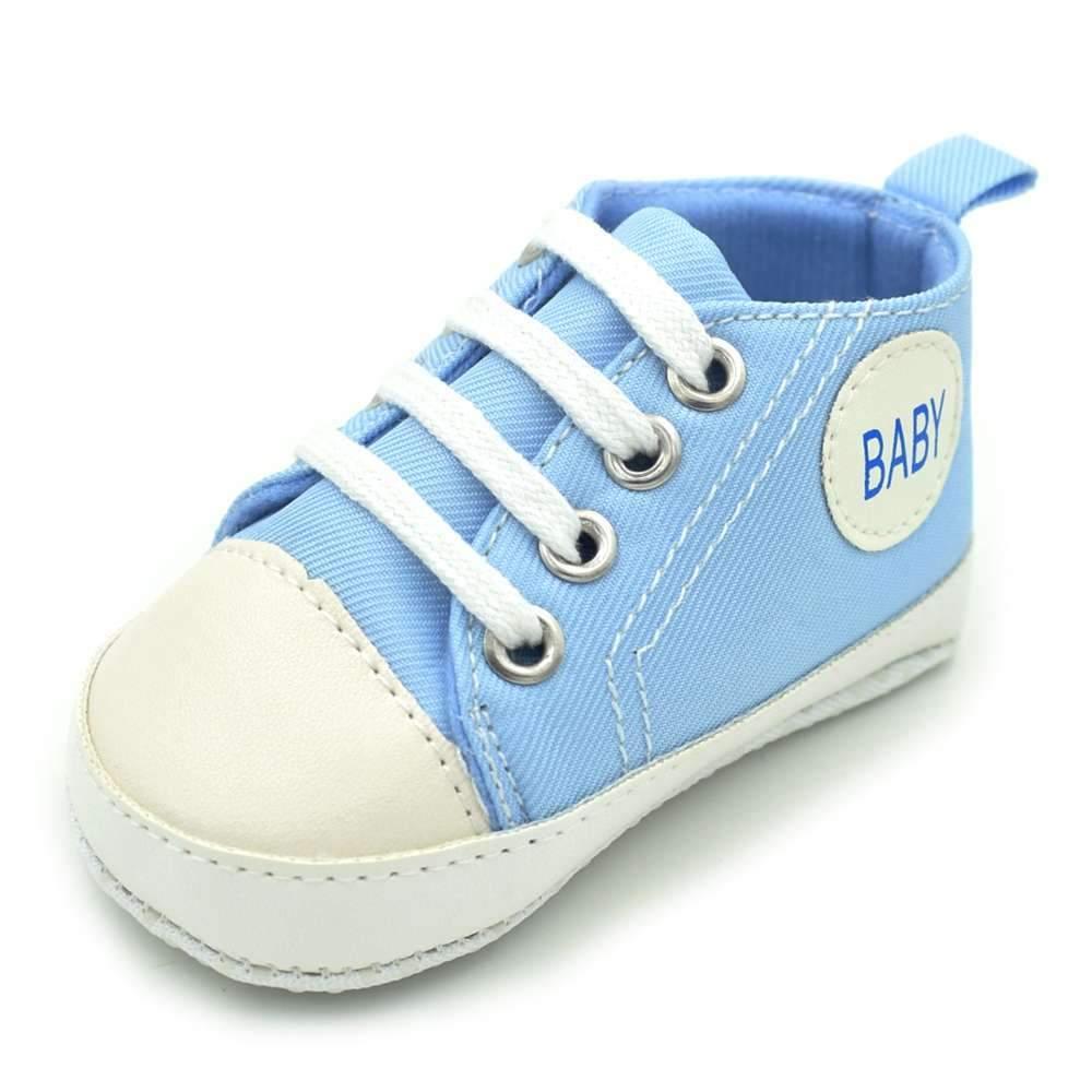 Classic Canvas Newborn Baby Boys Girls First Walkers Toddler Soft Sole Anti-slip Sneakers
