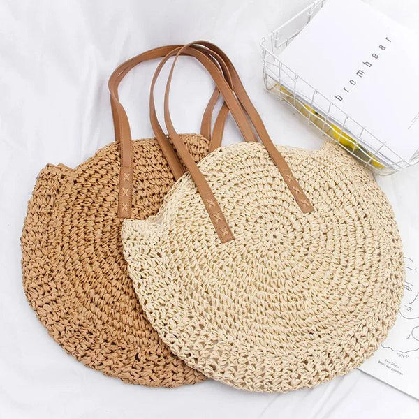 Round Straw Beach Bag - Sexikinis Swim - Gifts for You 'n Me