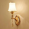 Nordic LED Wall Sconce with Switch Glass Shade Bedroom Bedside Living Room