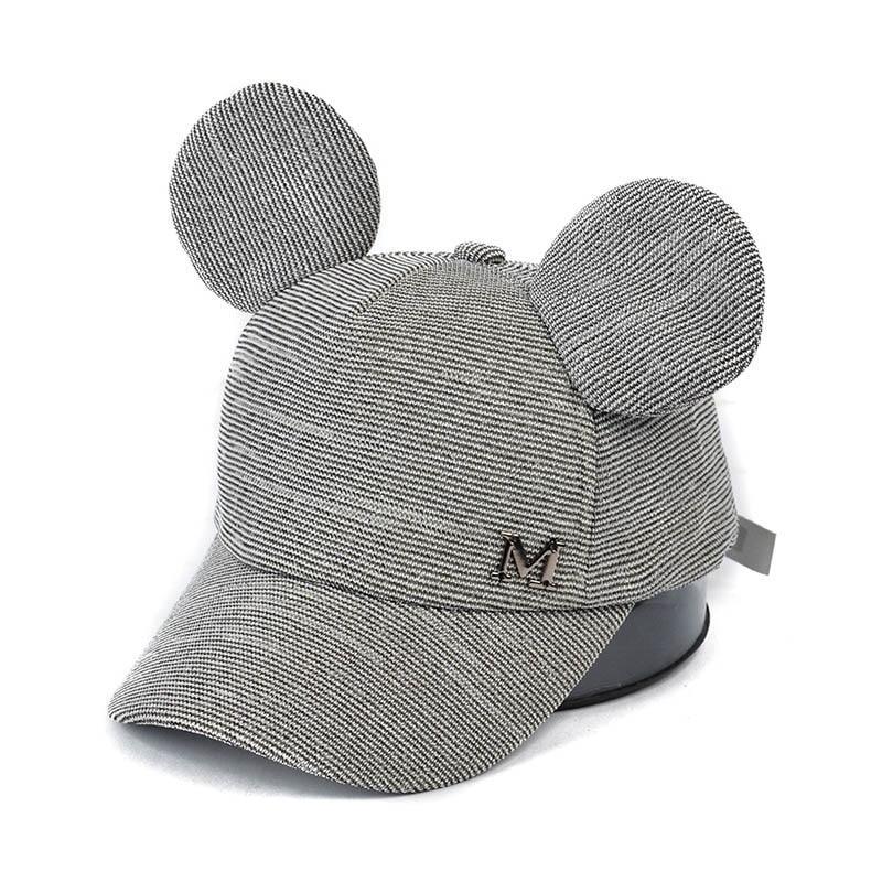 Luxury Modern Shiny Kids Baby Hat With Ear Letter Summer Baby Girl Boy Sun Hat Baseball Caps Cotton For Kids