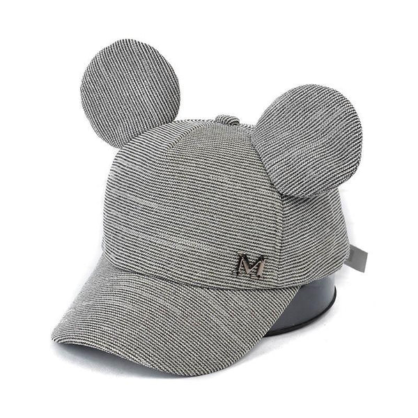 Luxury Modern Shiny Kids Baby Hat With Ear Letter Summer Baby Girl Boy Sun Hat Baseball Caps Cotton For Kids