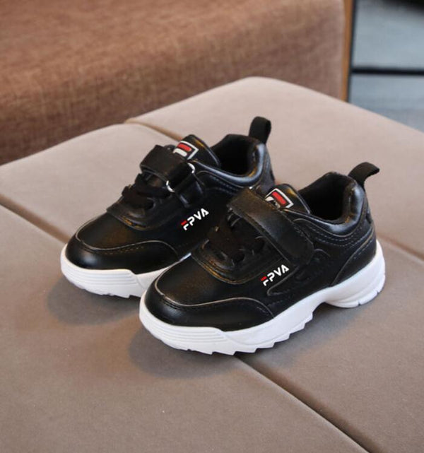 Boys Girls Fashion Sneakers Baby/Toddler/Little Kids Leather Trainers Children School Sport Shoes Soft Running Shoes