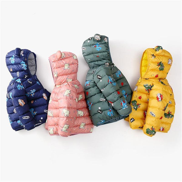 Baby Girls Winter Jackets For Children Spring Autumn Outerwear Hooded Infant Coats In Modern  Design For Girls and Boys