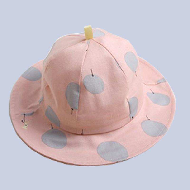 Lovely Baby Hat Soft Cotton Bucket Hat For Baby Boys and Girls Cartoon Bear Star Prints Cap Kids Fishing Hat