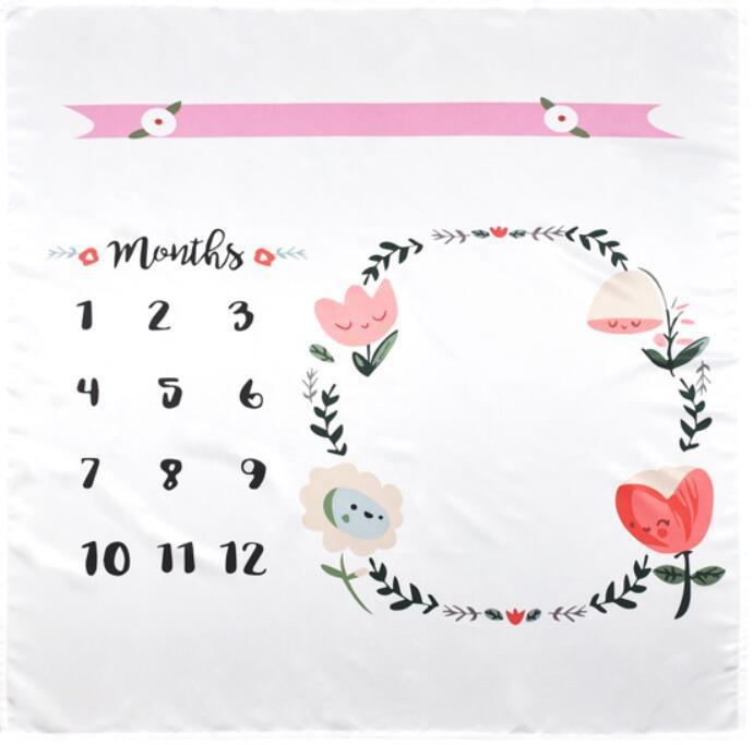 Newborn baby Monthly Growth  Blanket Photography Props Background Cloth For Baby
