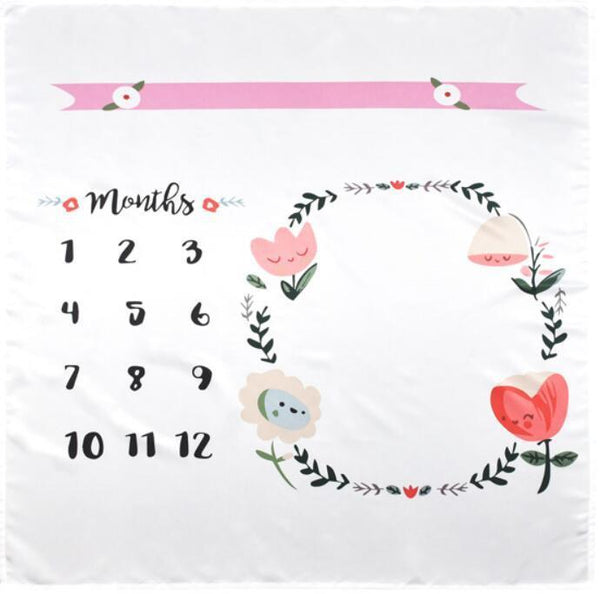 Newborn baby Monthly Growth  Blanket Photography Props Background Cloth For Baby