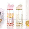 Portable Water Bottle With Straw Healthy Plastic Travel Drinkware Sports Shaker Drink Bottles For Kids