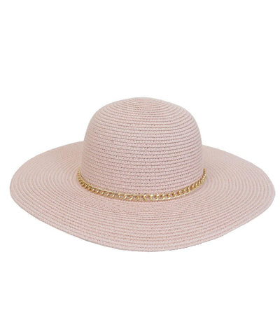 Magid Chain Link Brim Straw Floppy Sun Hat