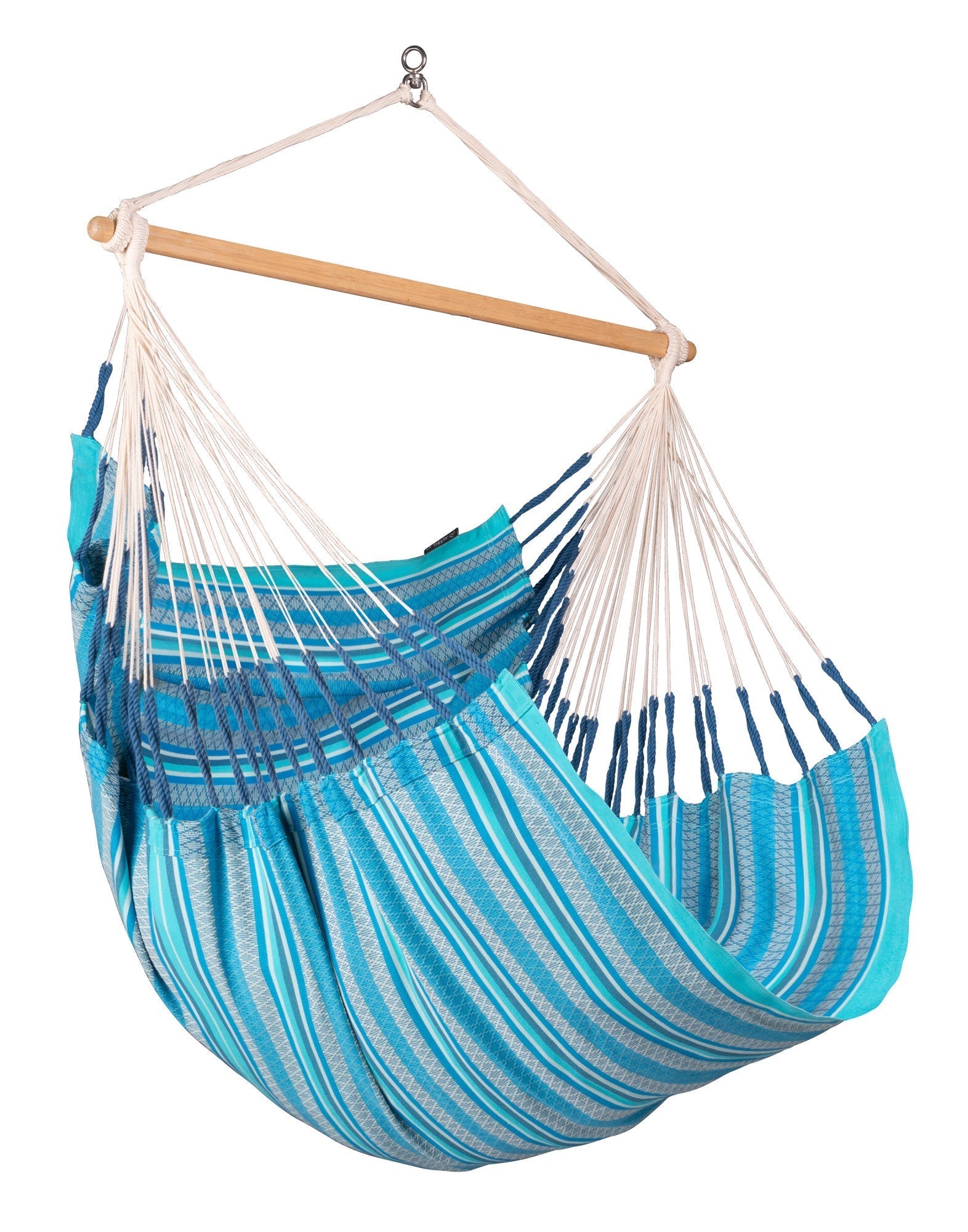 Habana Azure - Organic Cotton Comfort Hammock Chair LA SIESTA