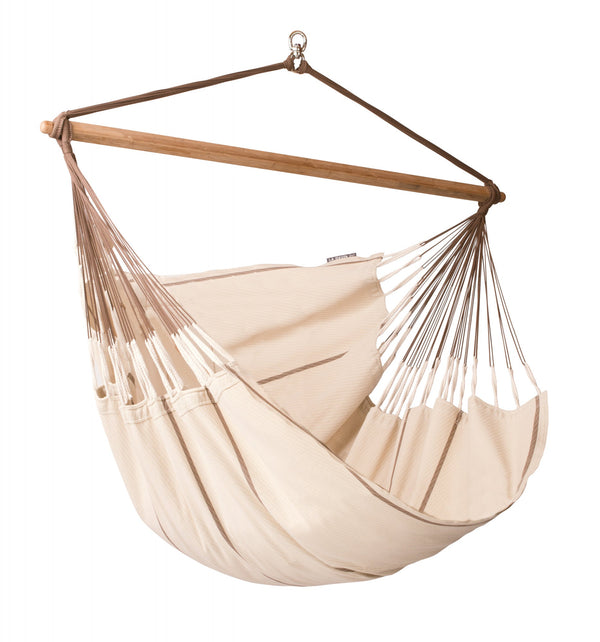 Habana Nougat - Organic Cotton Kingsize Hammock Chair LA SIESTA