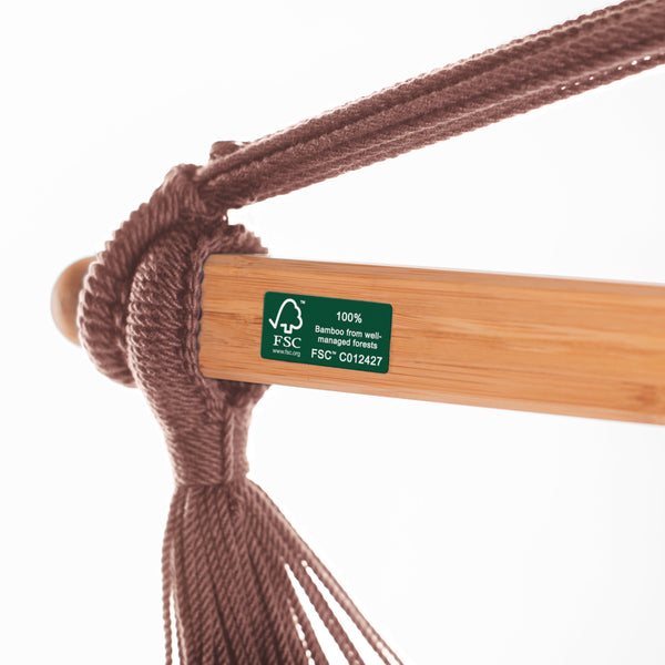 Habana Chocolate - Organic Cotton Kingsize Hammock Chair LA SIESTA