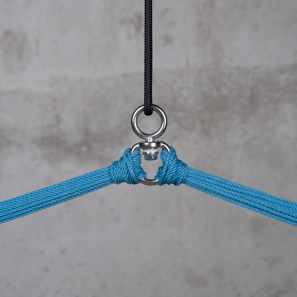 Habana Blue Zebra - Organic Cotton Comfort Hammock Chair LA SIESTA