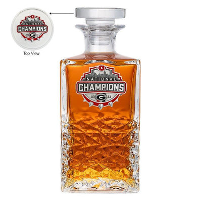 2021 Georgia Official Champion Logo Heritage Decanter