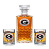 University of Georgia Heritage Decanter with 2 Glasses