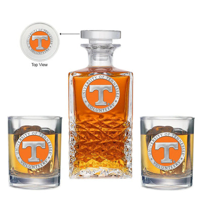 University of Tennessee Heritage Decanter with 2 Glasses