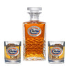 University of Florida Heritage Decanter with 2 Glasses