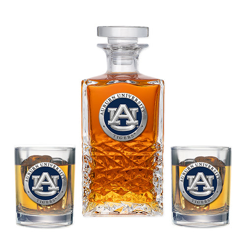 Auburn University Heritage Decanter with 2 Glasses