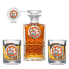 Clemson University Heritage Decanter with 2 Glasses