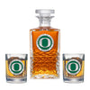 University of Oregon Heritage Decanter with 2 Glasses