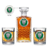 Marshall University Heritage Decanter with 2 Glasses