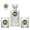 University of Michigan Heritage Decanter with 2 Glasses